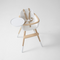Micuna-Ovo-Luxe-Kinderstoel-Wit-met beige kunstlederen tuigje